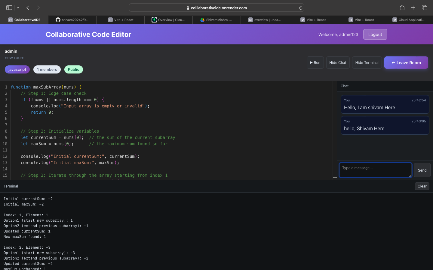 Realtime Code IDE 1