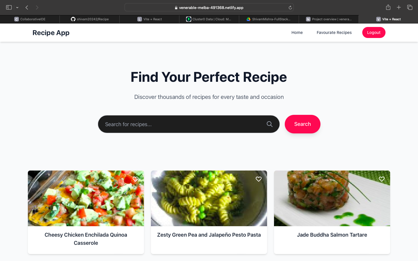 Recipe App 2