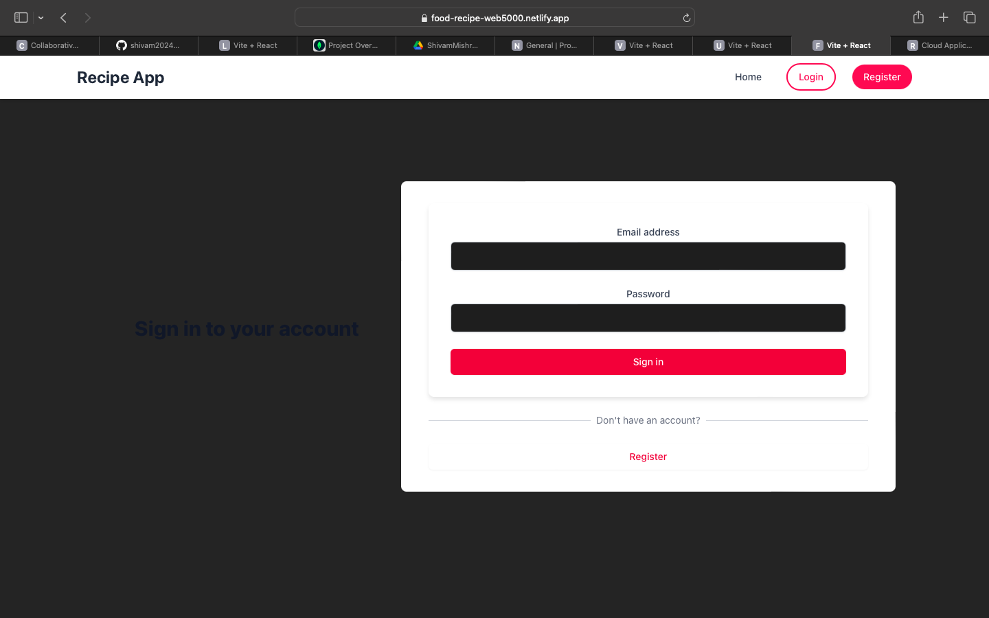 Recipe App 3