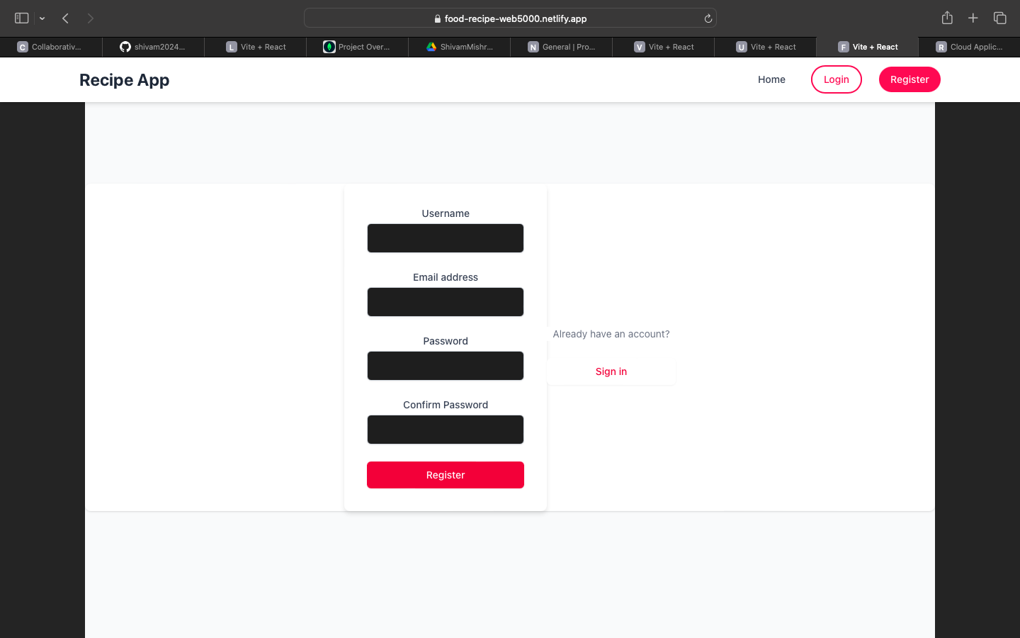 Recipe App 3